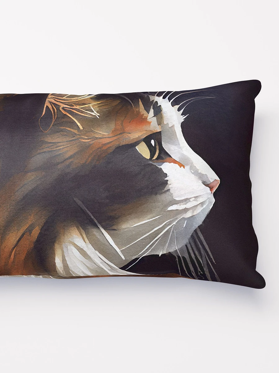 Sweet Kitty Profile - Calico Cat Throw Pillow product image (3)