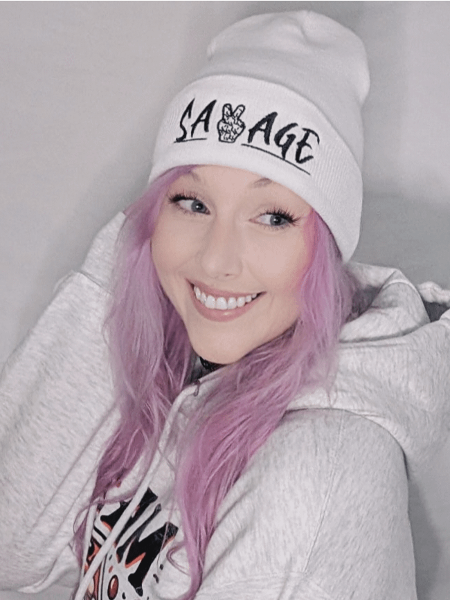Newly redesigned "SAVAGE" logo beanie!! product image (1)