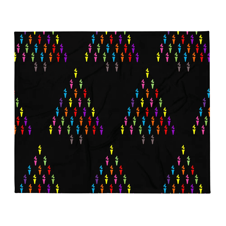 Christmas Tress Made of Fire Candles Blanket product image (2)