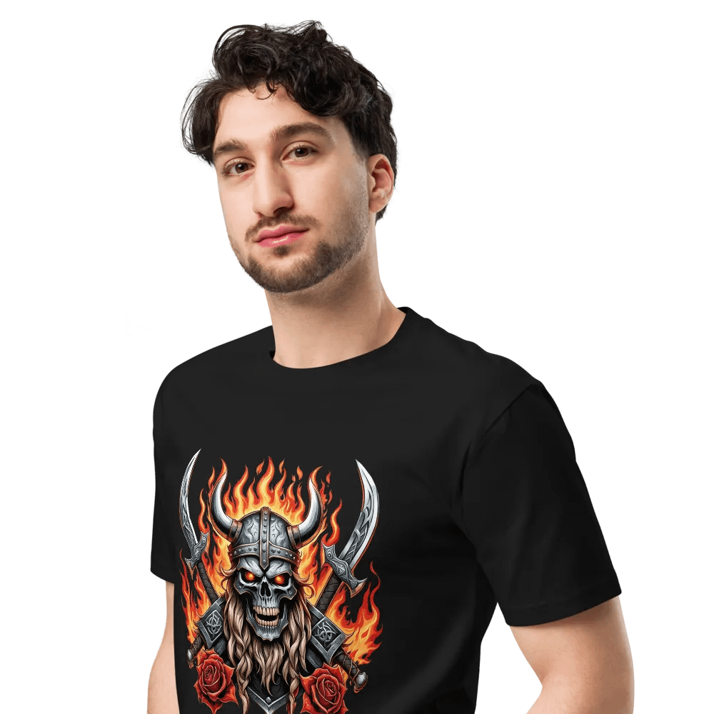 Viking Skull Inferno T-Shirt product image (4)