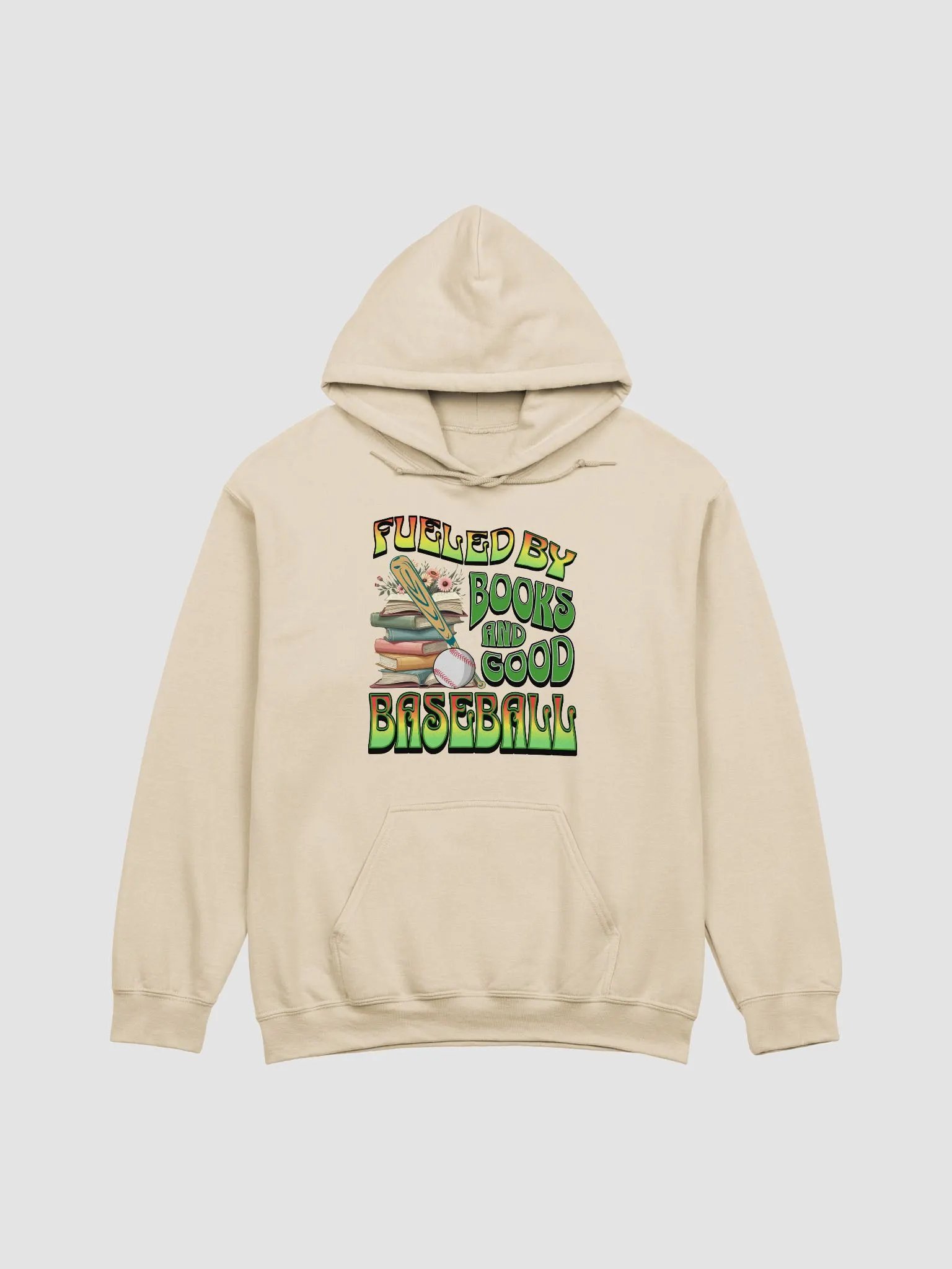 Fueled By Books And Good Baseball Literary Slugger Hoodie product image (19)