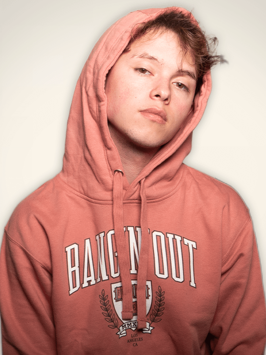 bangin' out Crest Hoodie - Dusty Rose product image (1)