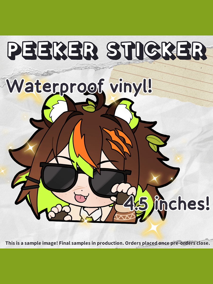 FURIRIRI Peeker Bumper Sticker [PREORDER] product image (1)