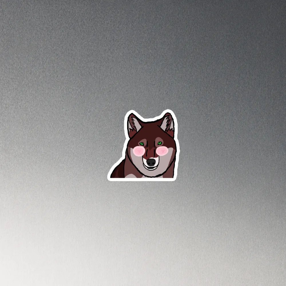 Wolf Blush Magnet product image (2)
