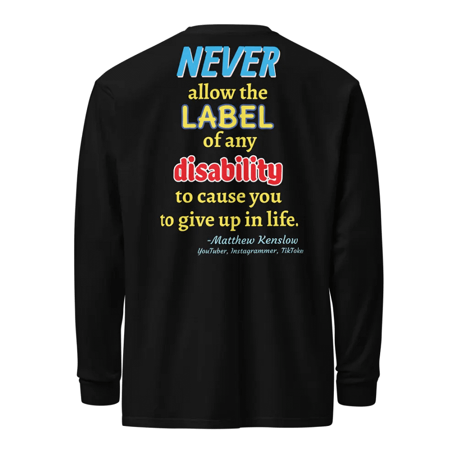 Heavyweight Long Sleeve Shirt [Quote 3] | Garment-Dyed, Unisex product image (1)