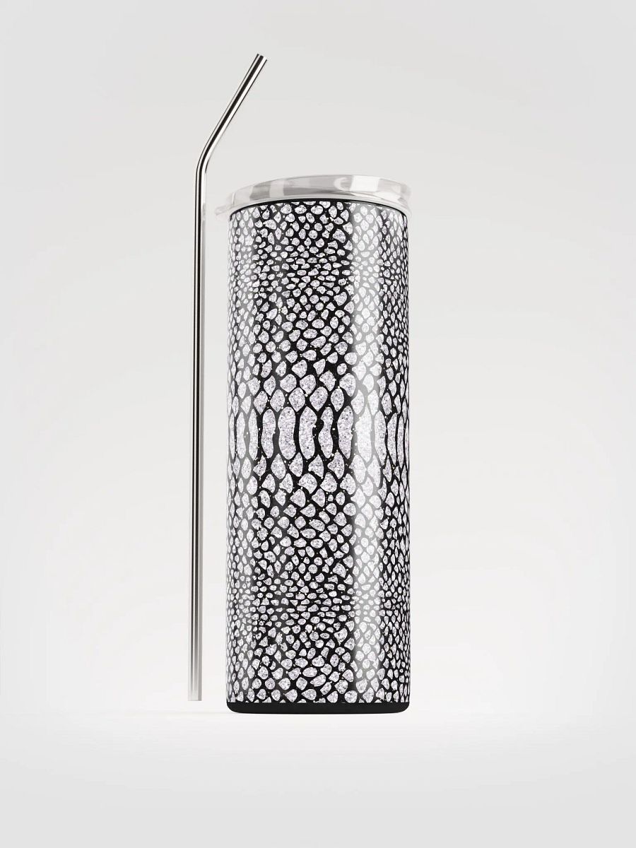 Embrace Exotic Elegance with our Snake Skin Stainless Steel Tumbler | Eco-Friendly 20 oz Tumbler with Reusable Straw product image (1)