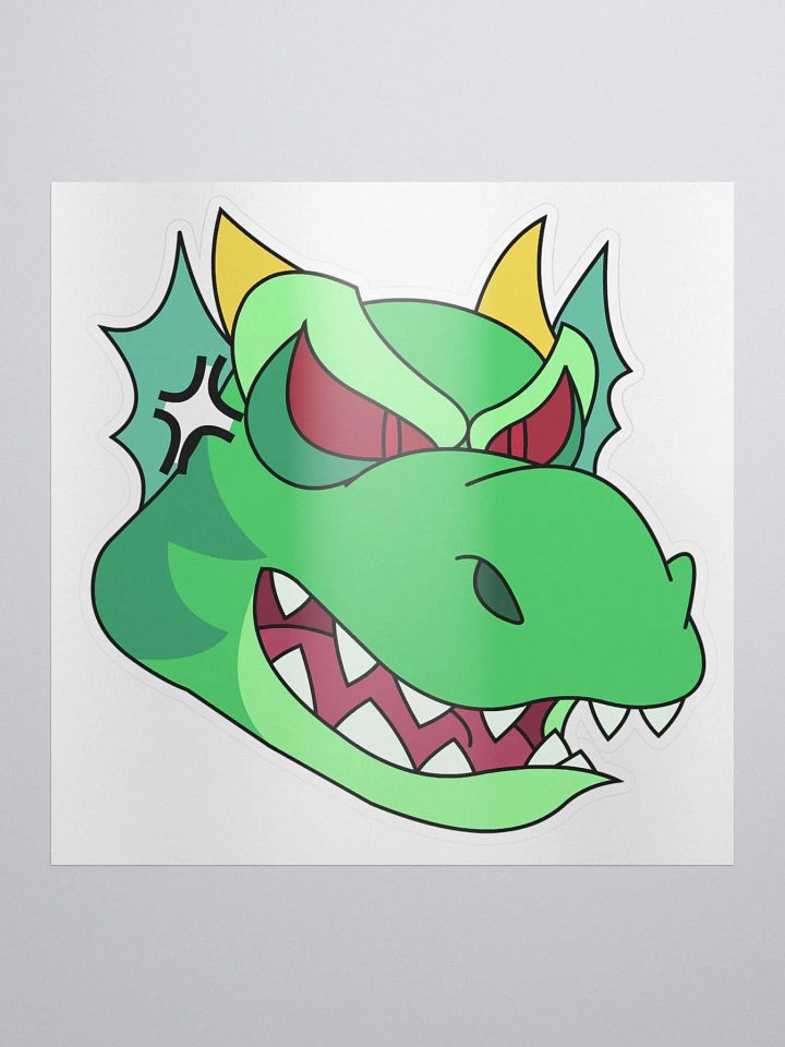 Angry Dragon Green Sticker product image (1)