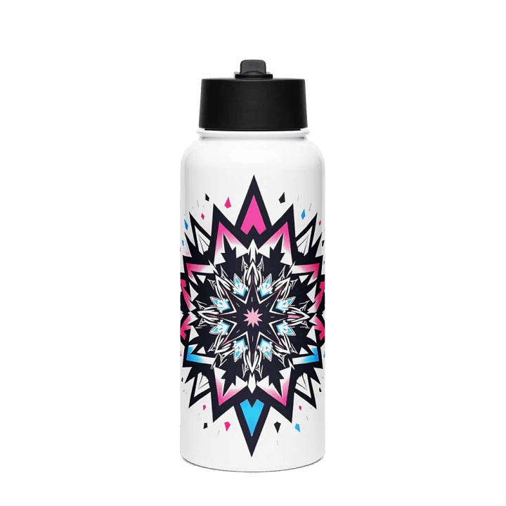 Mandala Pulse Stainless Steel Water Bottle with a Straw Lid product image (1)