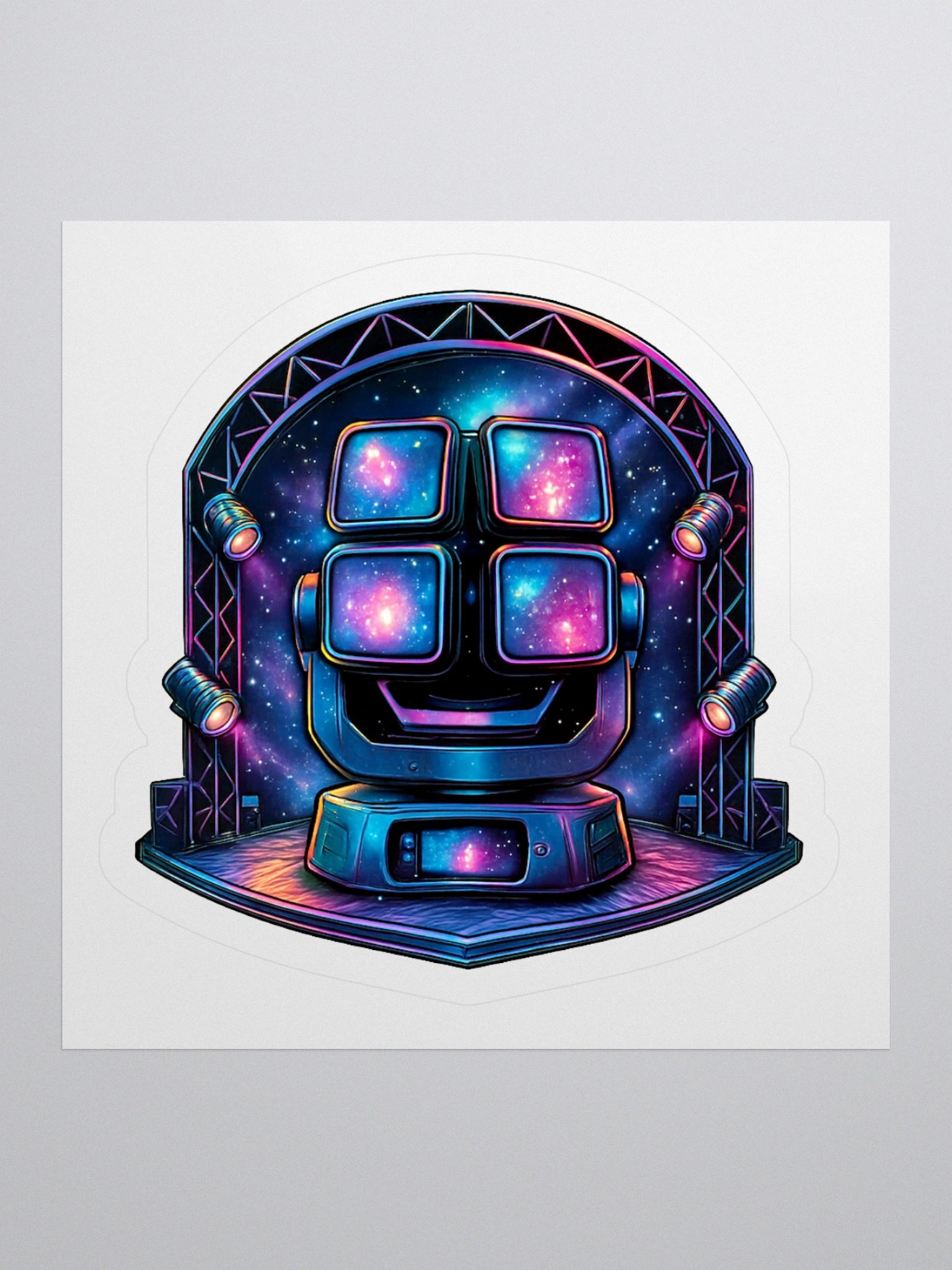 Theatrically Jerry: "Cosmic Quad" Design Moving Head Wash Light Stickers product image (3)