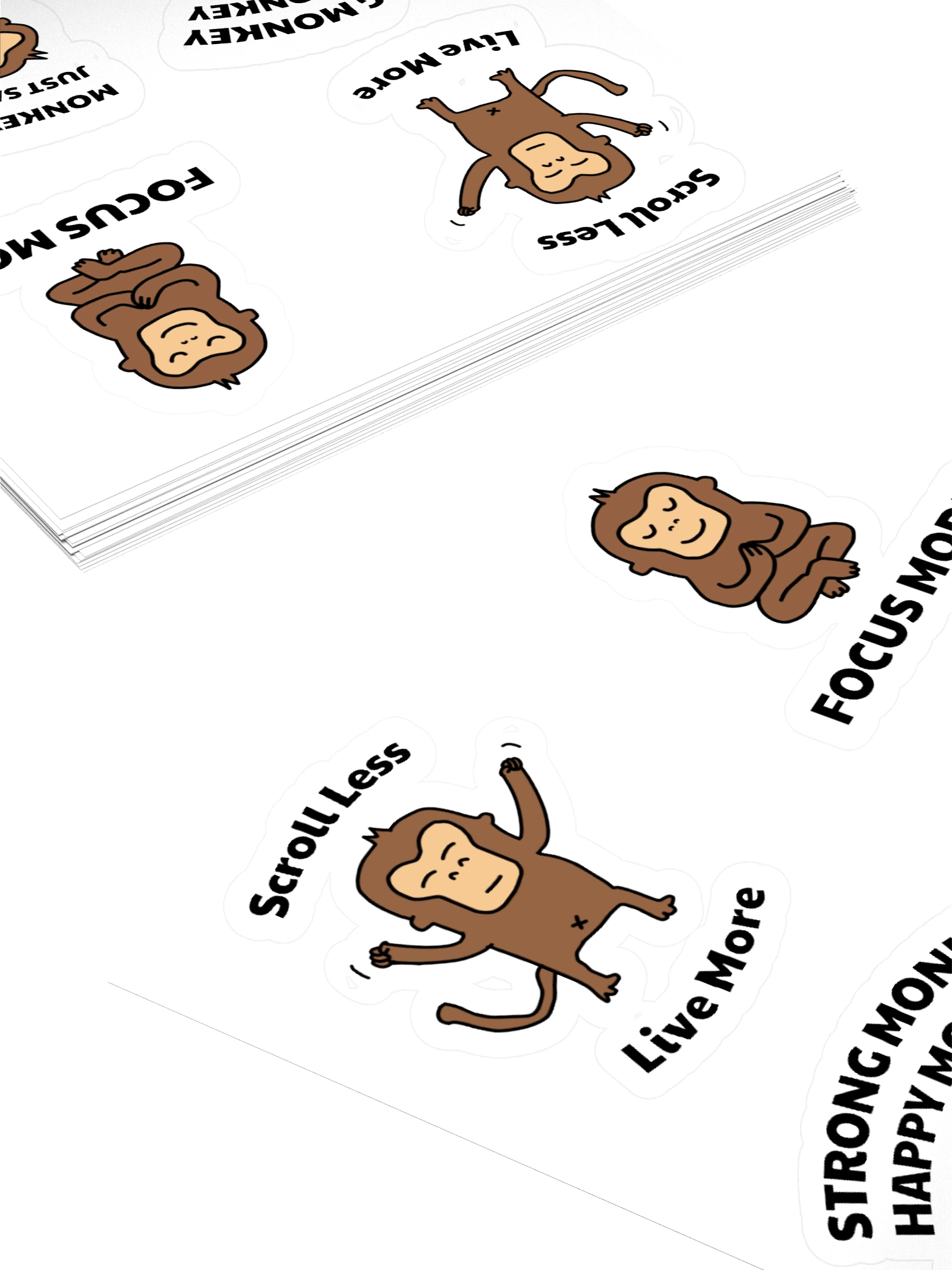 Monkey Motivation Sticker Pack product image (4)