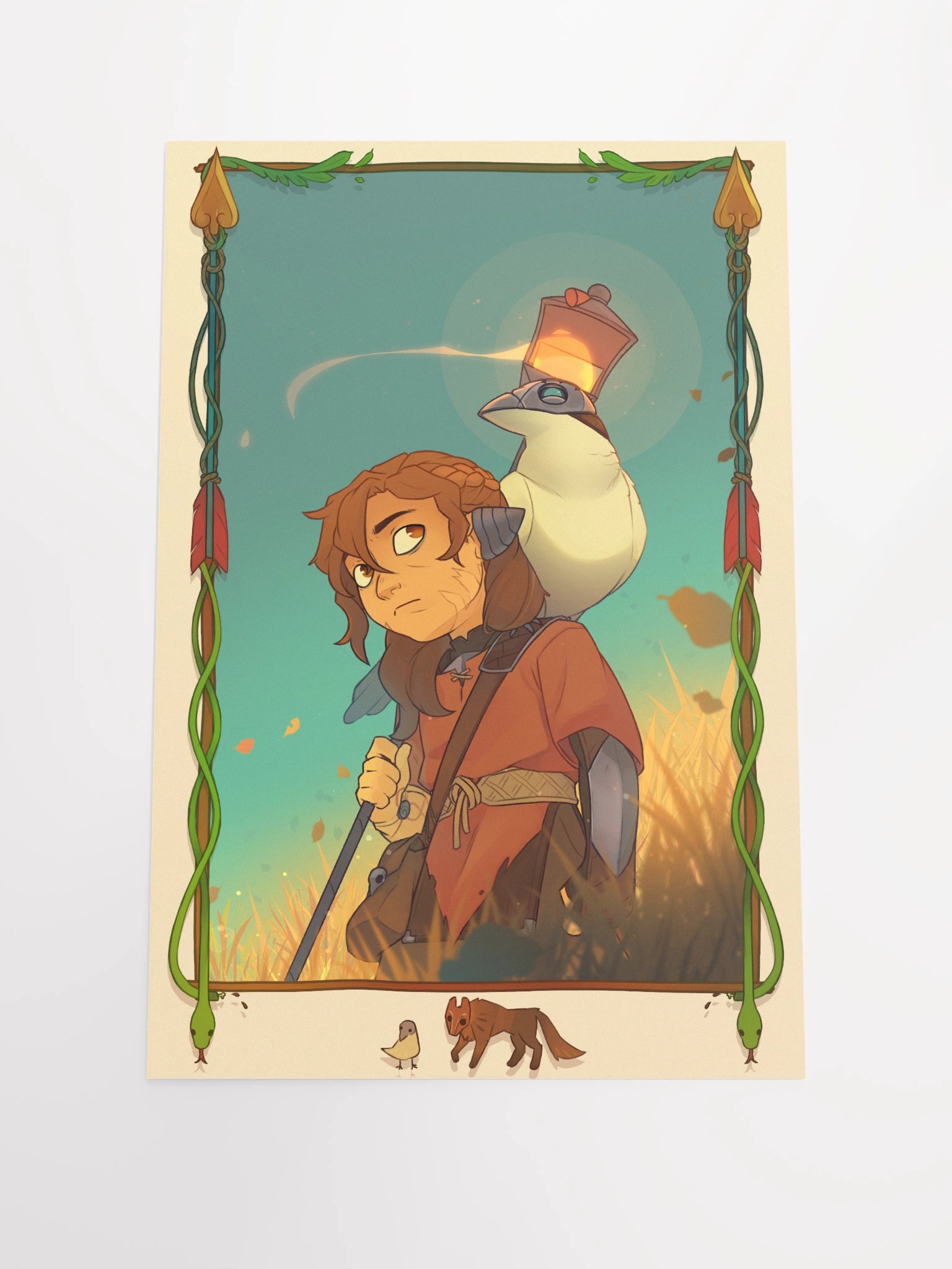 Kovah Hound and Raven Poster 12" x 18" product image (1)