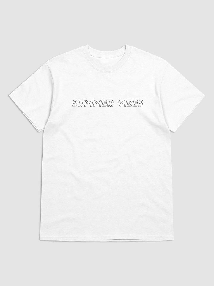 Summer Vibes Outline T-Shirt - White product image (1)