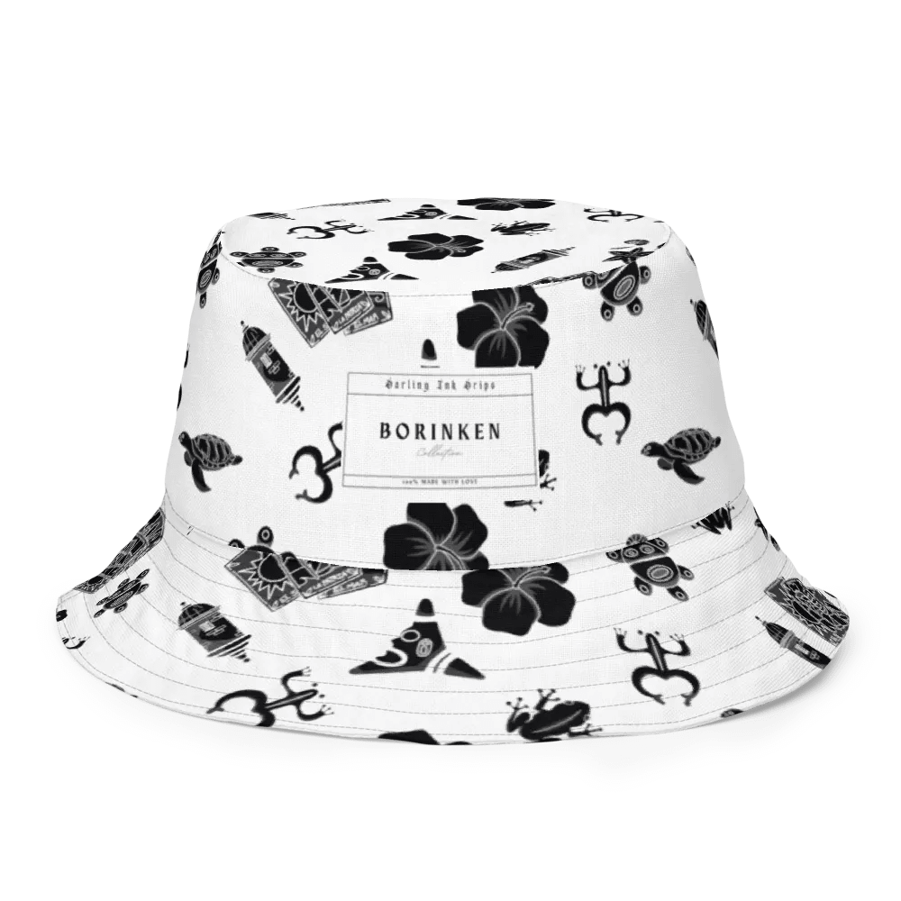 Borinken Collection Reversible Bucket Hat - Puerto Rican Tattoo-Inspired product image (9)