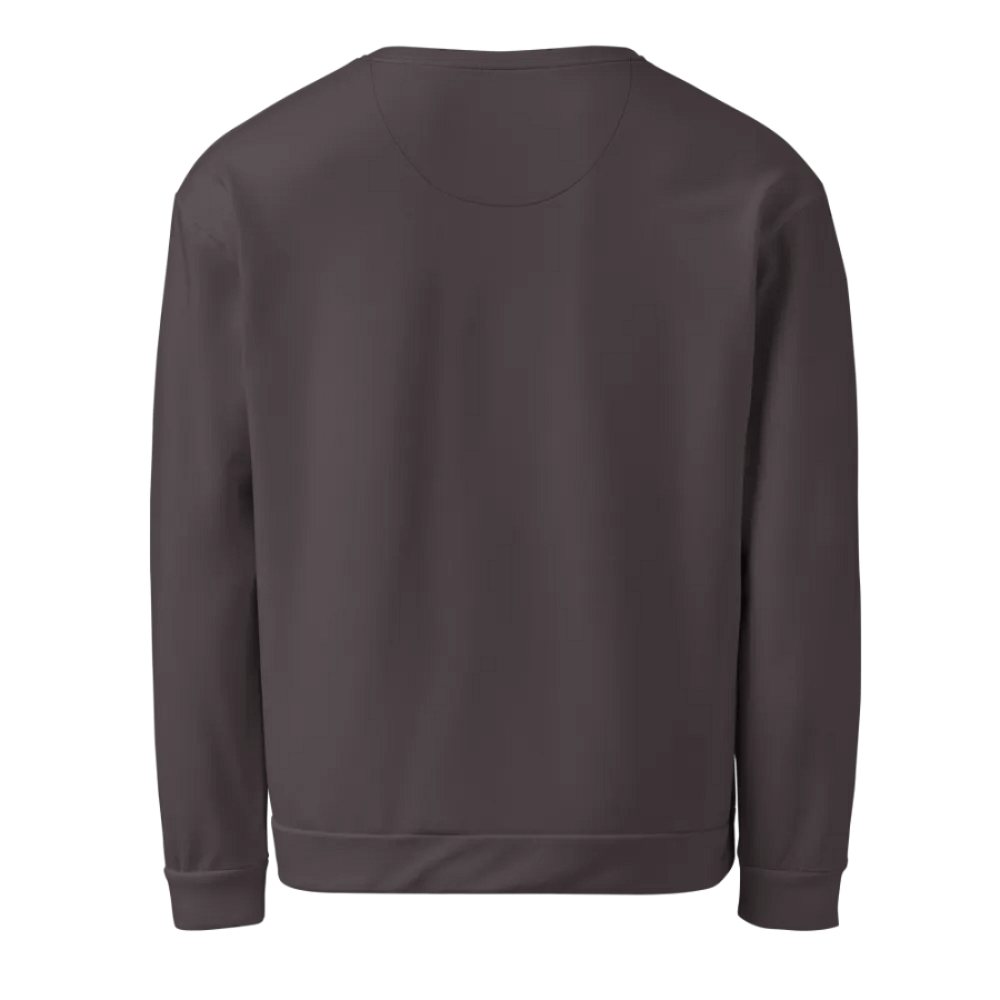 Plain Dark Brown True Summer Unisex Recycled Polyester Heavyweight Premium Sweatshirt by Treasure Pie product image (3)