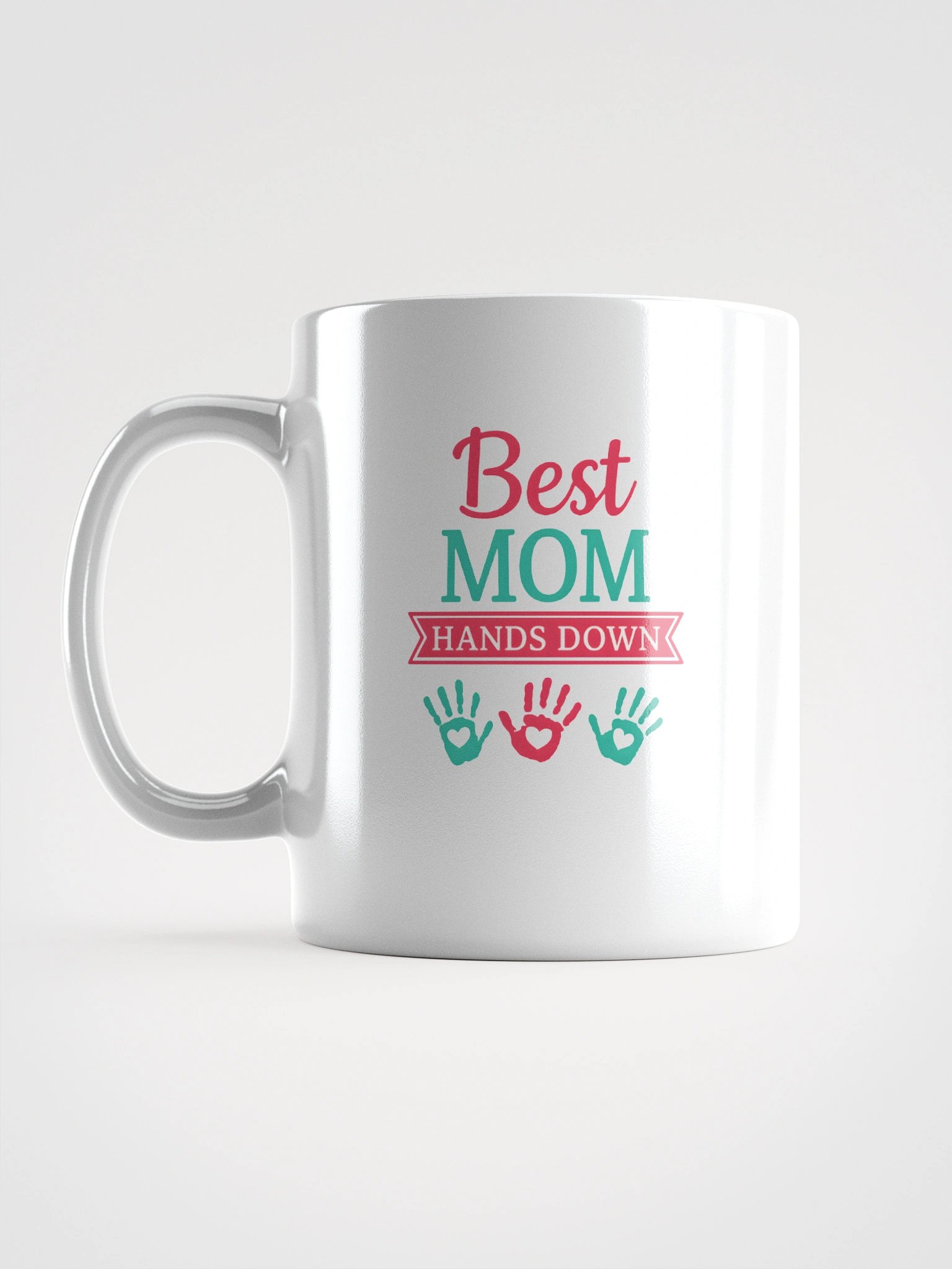 Best Mom Hands Down Mug – Colorful Handprint Coffee Cup Gift for Moms product image (16)