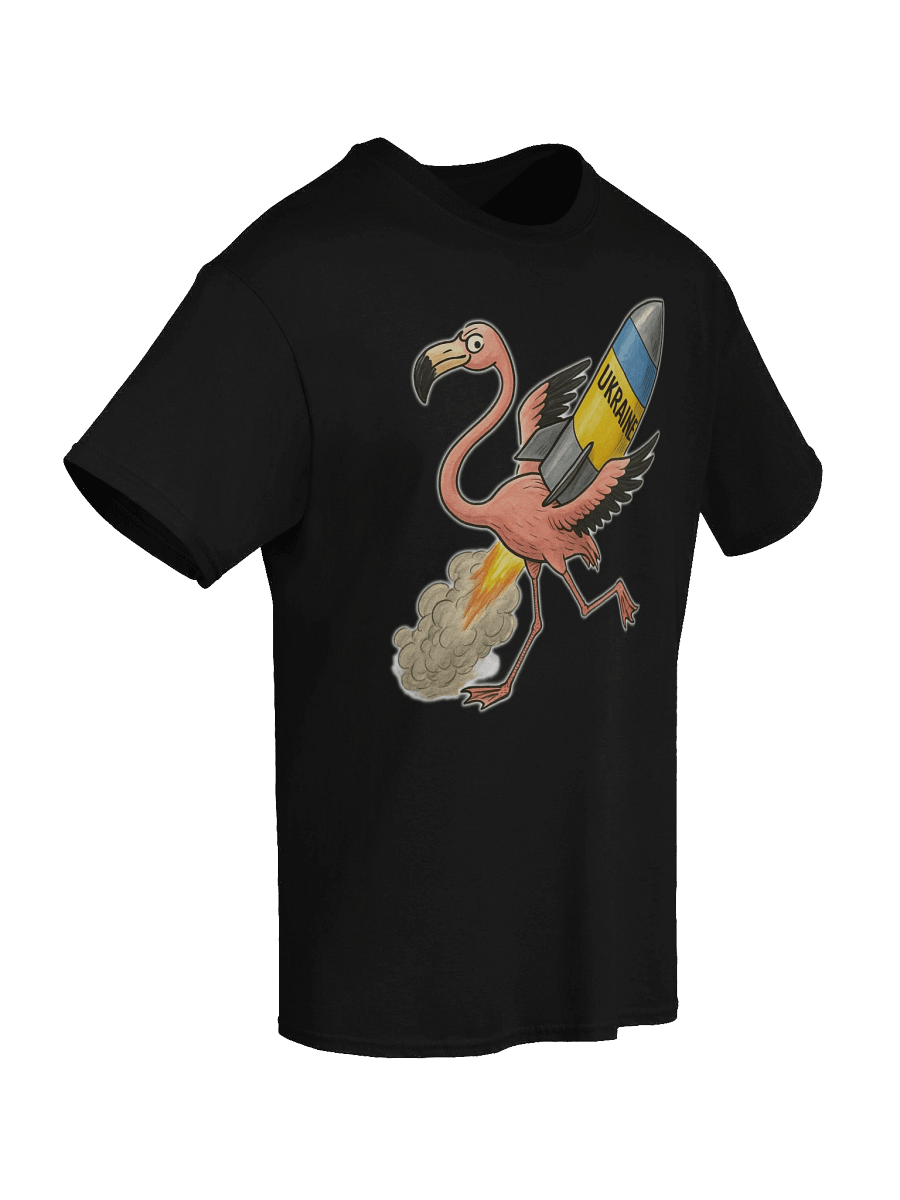 Flamingo Rocket Launch T-Shirt product image (71)