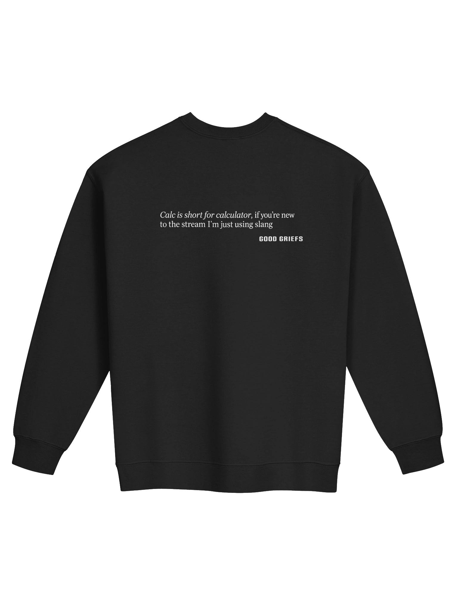 Calc is Short for... Men's Crew Neck - Dark product image (2)