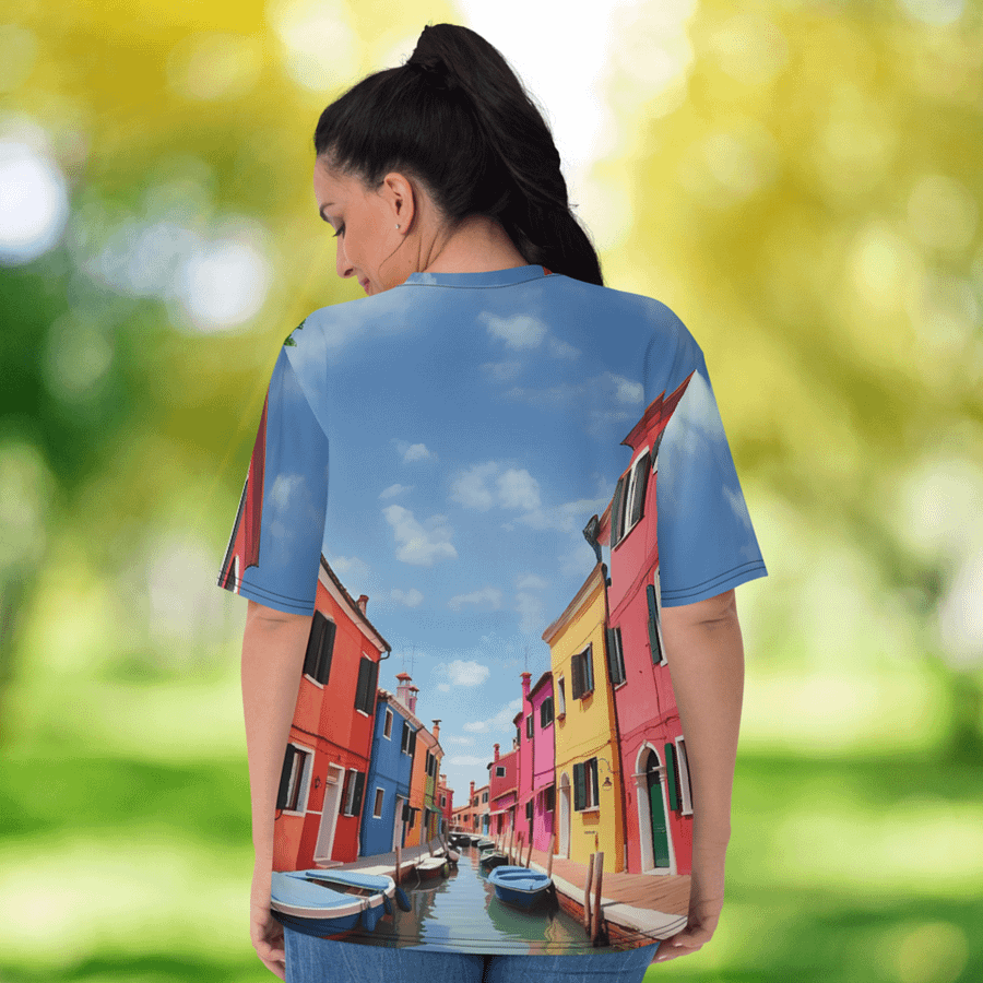 Burano Italy All Over Print T-shirt product image (6)