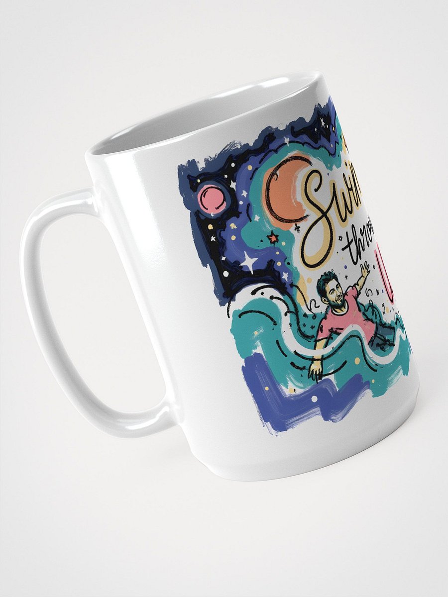 Cosmic Adventure: Swimming Through the U Verse Glossy Mug product image (3)