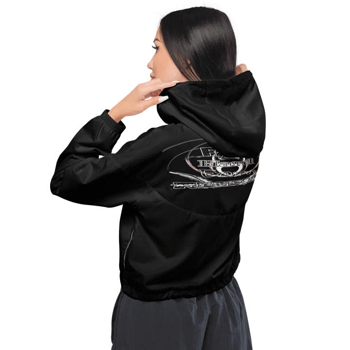 Fight Hard Earn Respect - Women's Cropped Windbreaker product image (2)