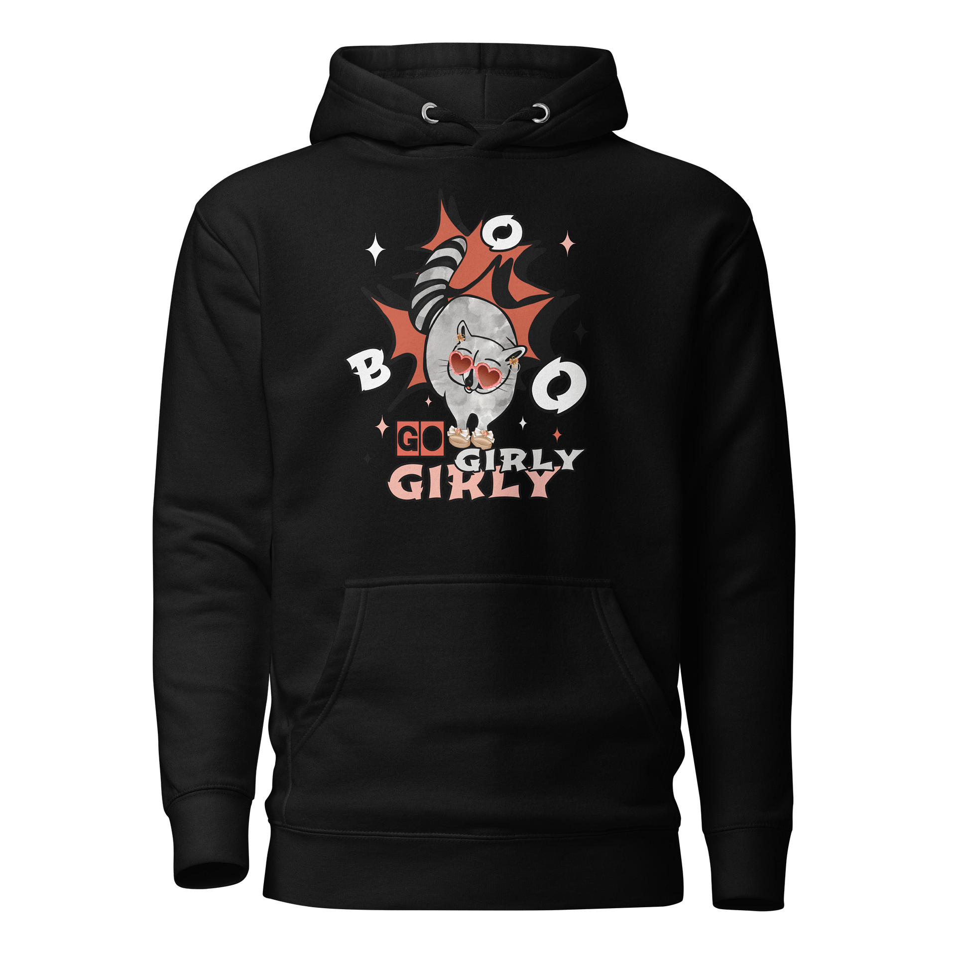 Girly Raccoon Chic Hoodie product image (1)