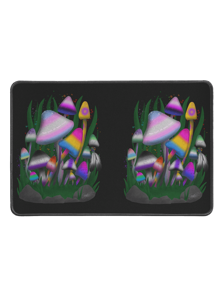 LGBTQIA+ Trans Rights Mushrooms Desk Mat product image (1)