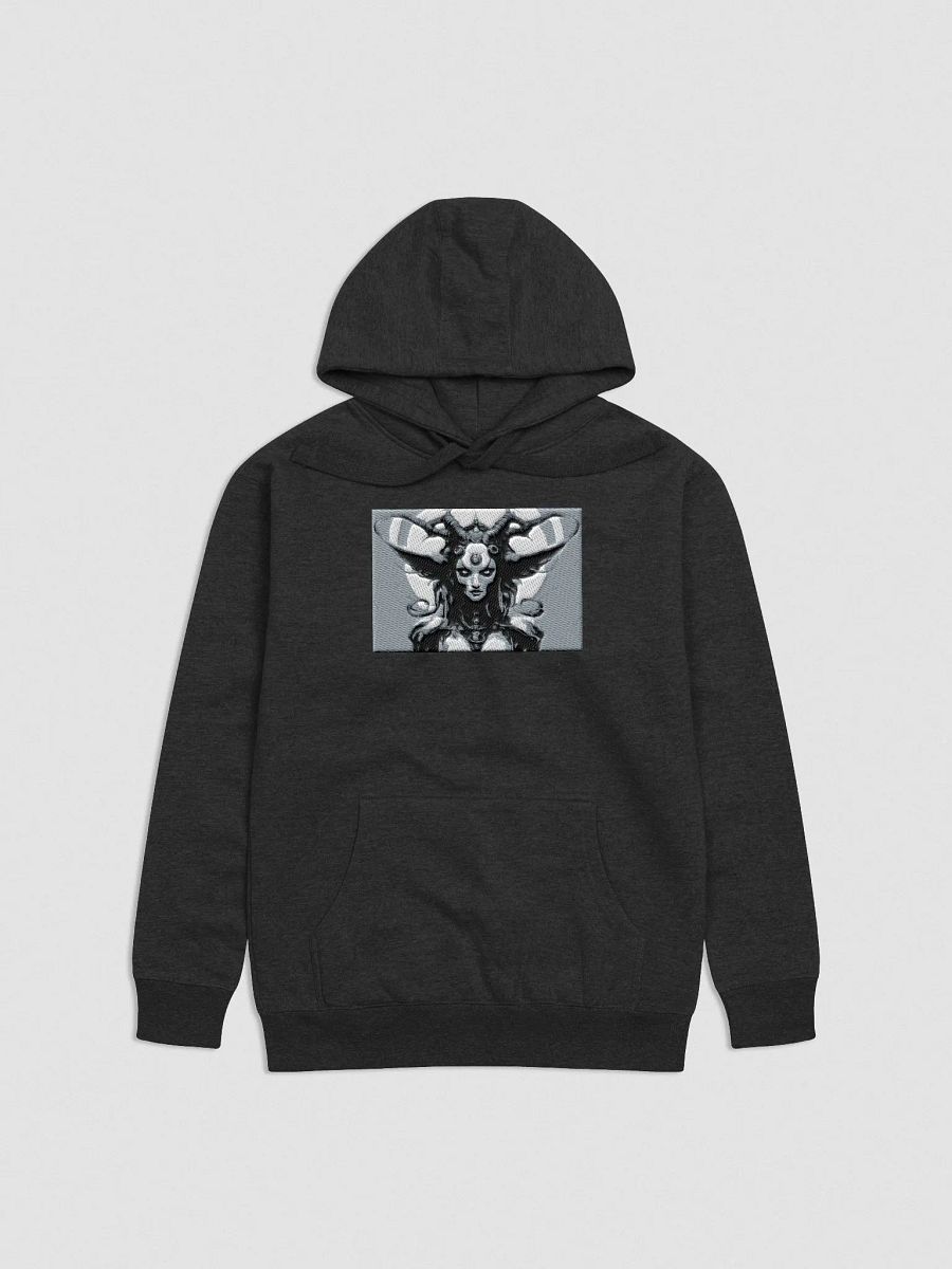 Lilith's Mystical Horned Monochrome Hoodie product image (1)