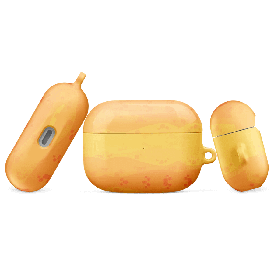 Orange Wave Airpods Case product image (4)