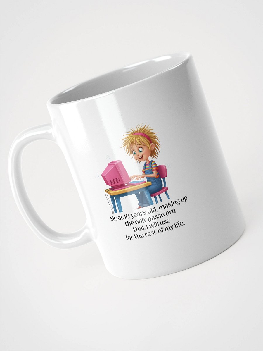Retro Password Meme Mug | Funny 90s Nostalgia Coffee Cup product image (3)