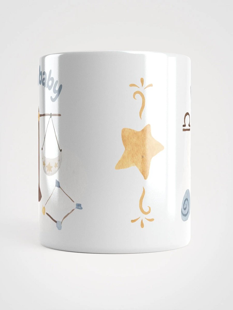 Libra Baby September 23 – October 23 WHITE GLOSSY MUG Baby Gift, New Baby Gift, Fun Astrology Gift product image (6)