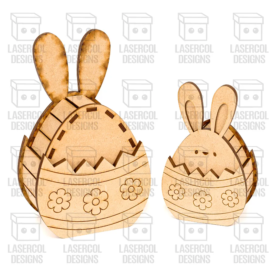 Easter Bunny Egg Box (2 Sizes, 4 Styles) - Laser Cut Files product image (7)