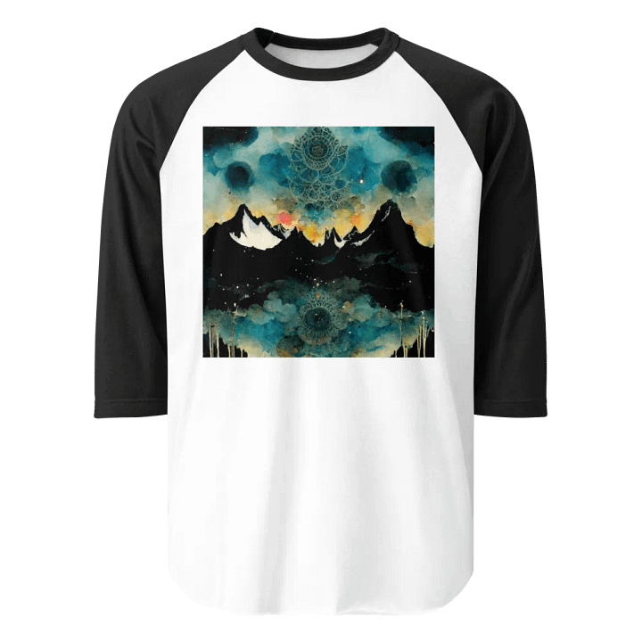 Mystical Mountain Sunrise Raglan Tee product image (1)
