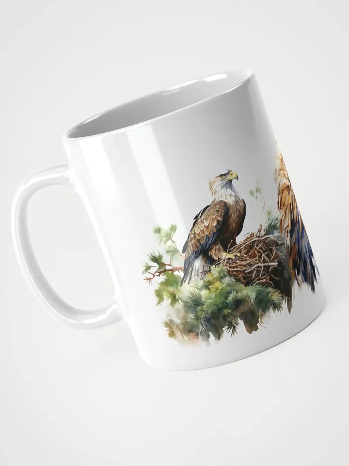Eagle's Flight White Glossy Mug product image (2)