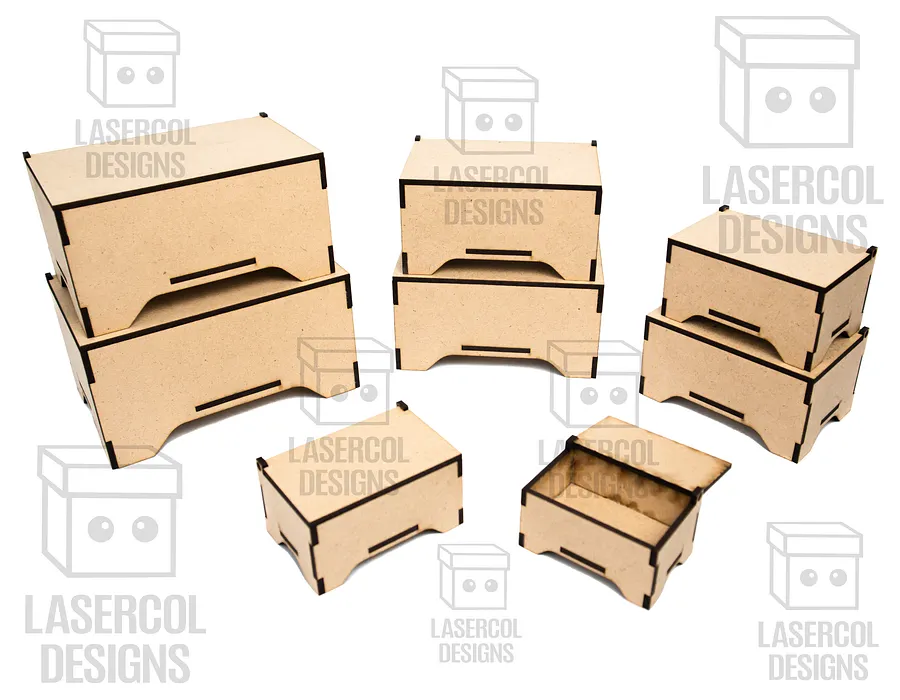 Boxes Bundle (Set 7, 8) - Laser Cut Files product image (8)