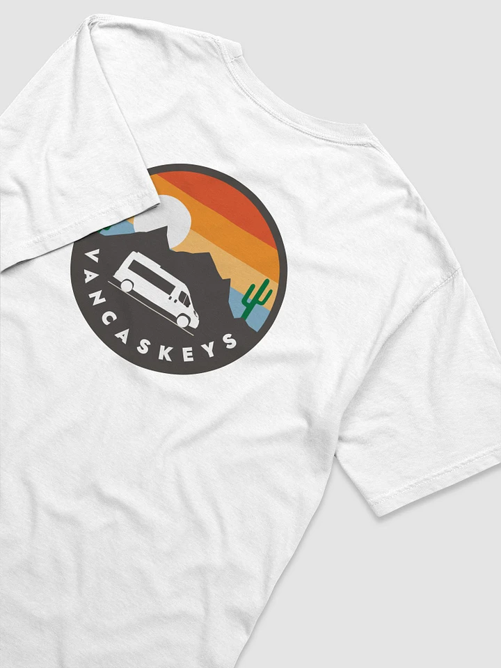 White T-Shirt (Vancaskey Logo Back) product image (1)