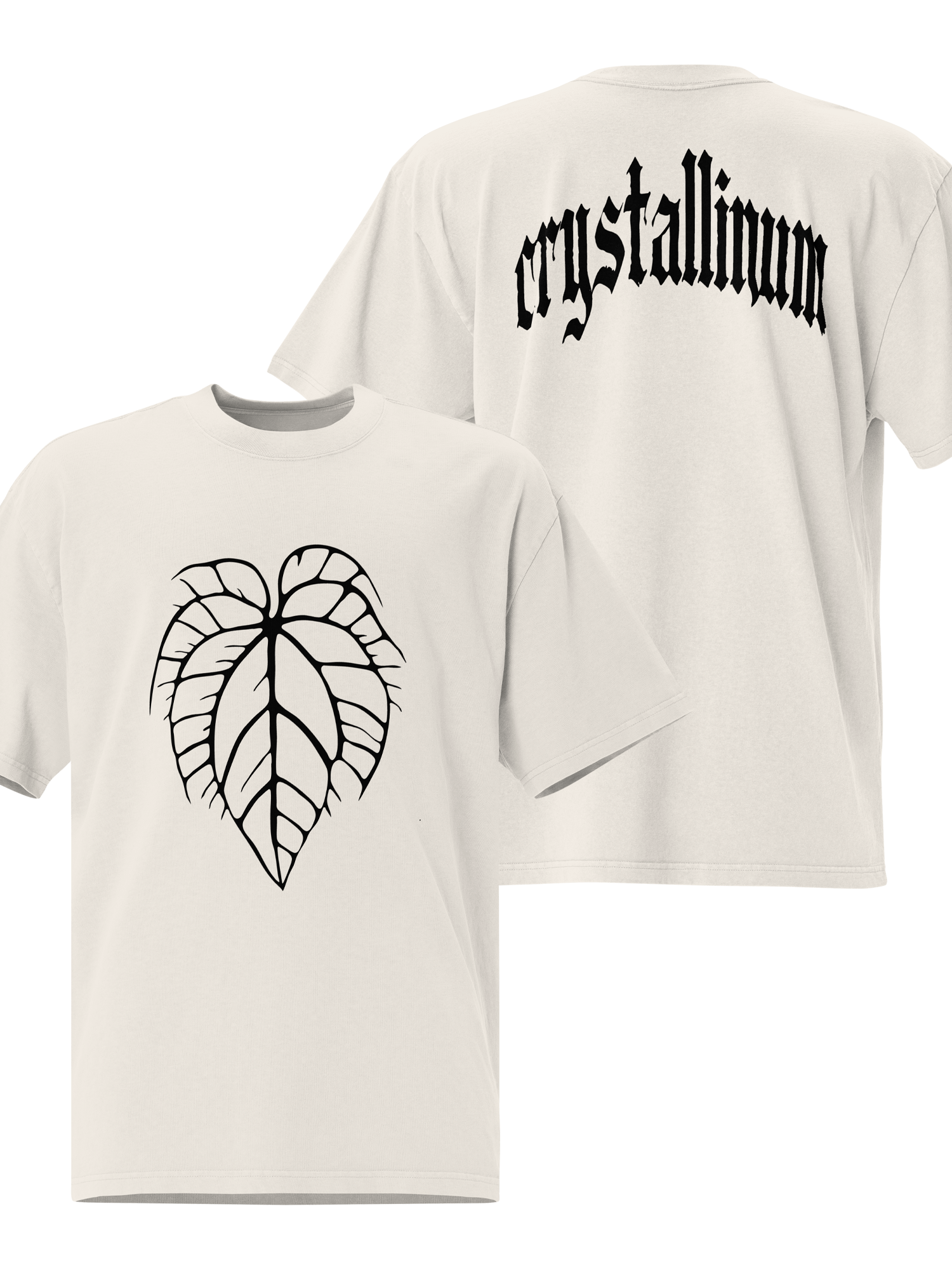 ANTHURIUM CRYSTALLINUM SKELETON - Oversized Faded T-Shirt product image (1)