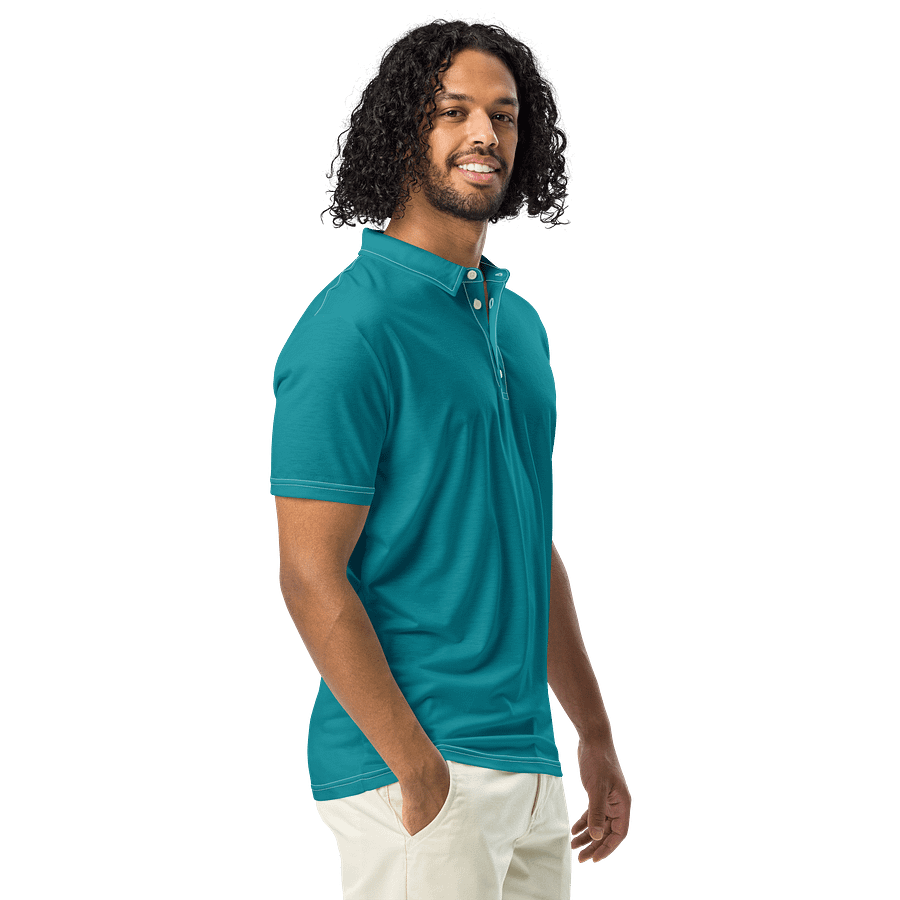 Teal Temptation Men's Slim Polo product image (1)