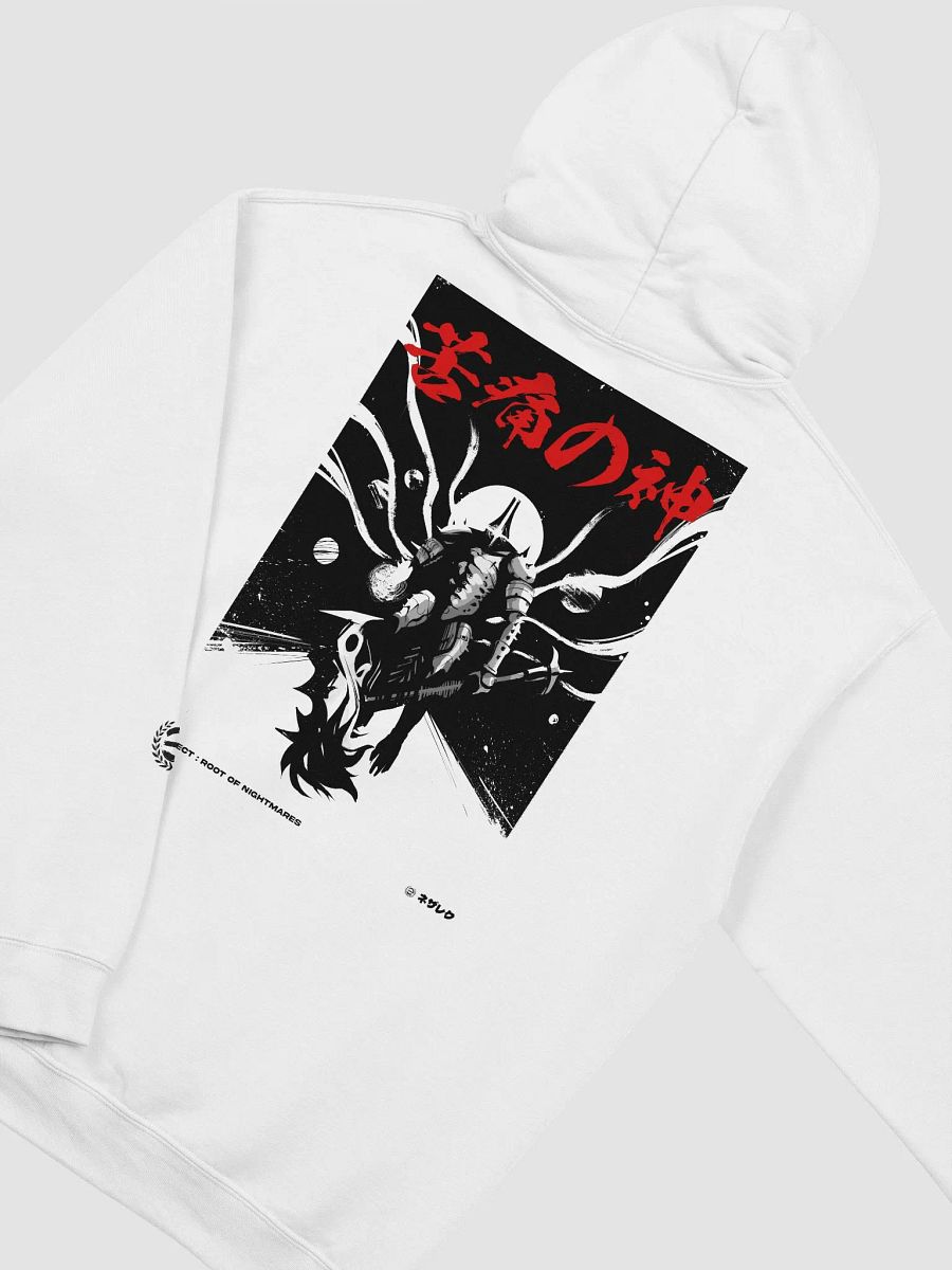 Kanji Handwritten Hoodie [White/Red] Nezarec Final God of Pain product image (4)