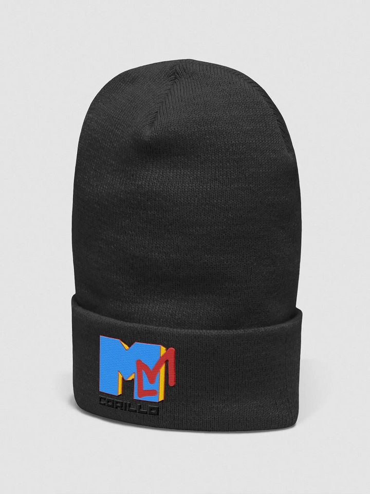 Retro Music Embroided Beanie - Blue product image (1)