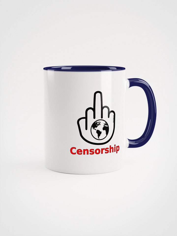 Two-tone Ceramic Mug-MisterFinger-Censorship-B product image (1)