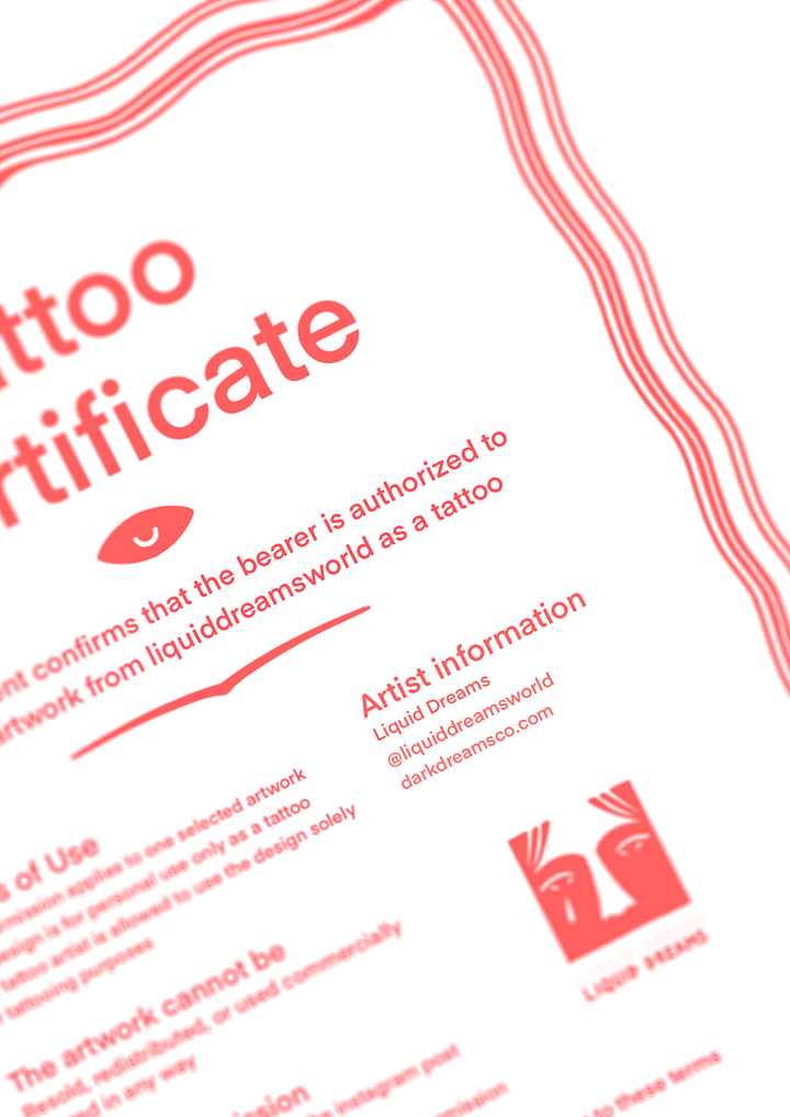 Tattoo Ticket (digital download) product image (2)