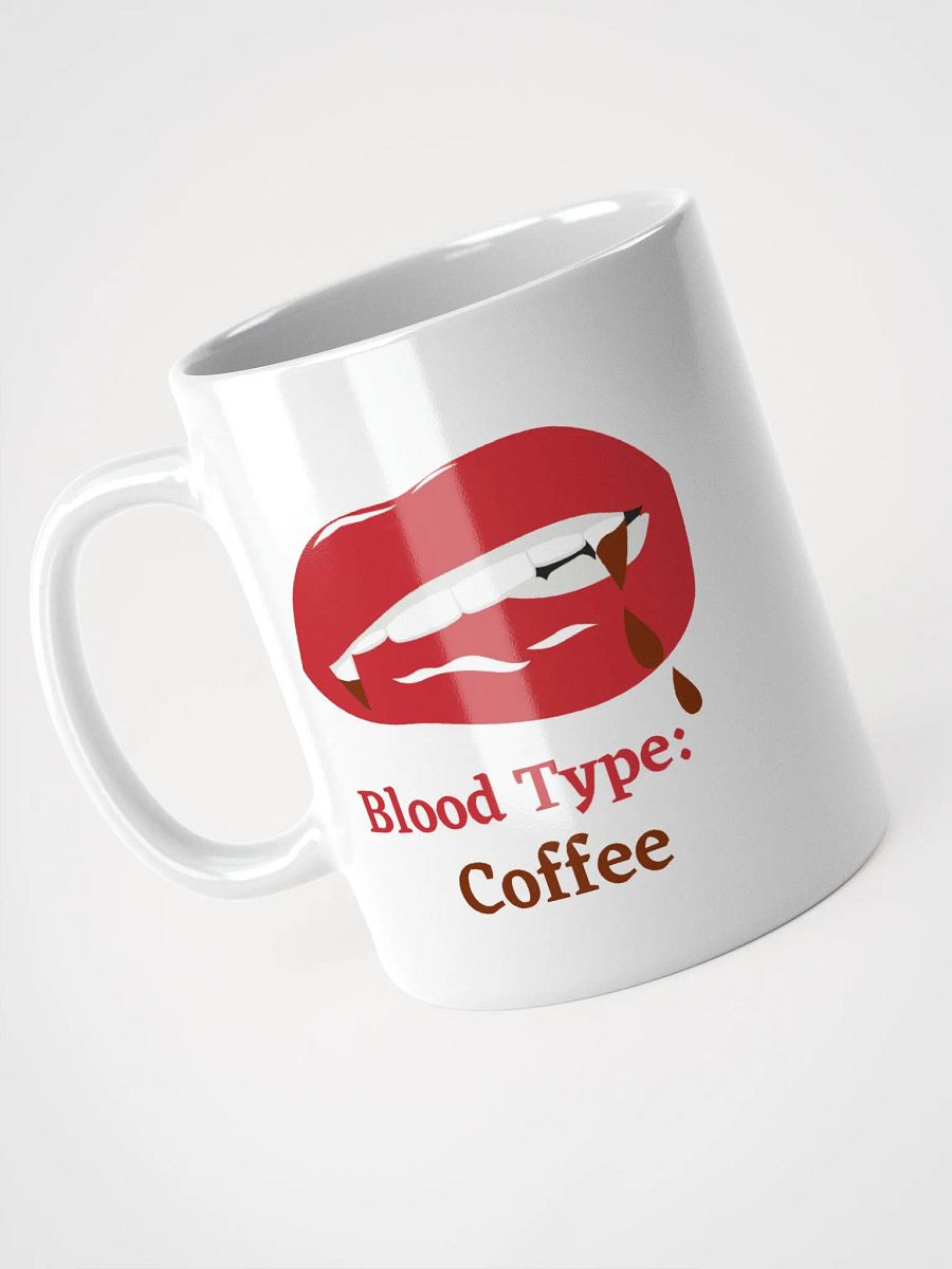Blood Type: Coffee - White Glossy Mug product image (3)