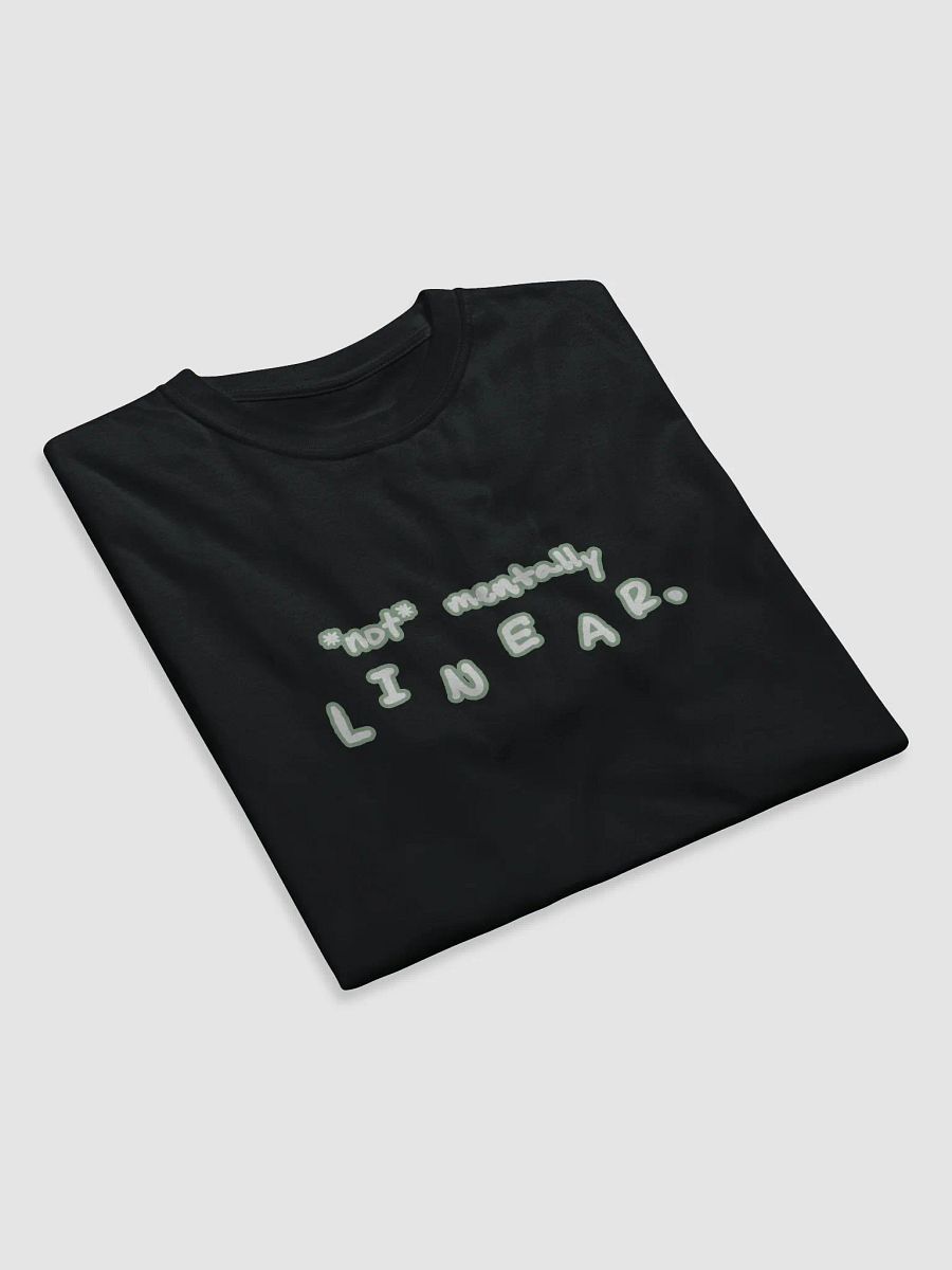 *not* mentally linear (lined design, #96B697) unisex eco tee product image (7)