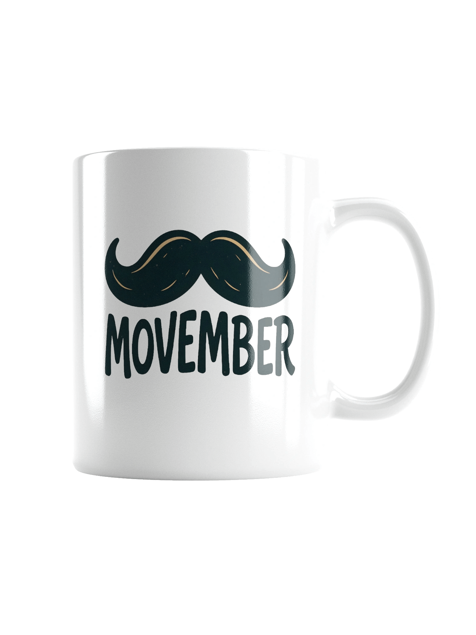 Classic Movember Moustache Mug - Men's Health Awareness Coffee Cup product image (4)