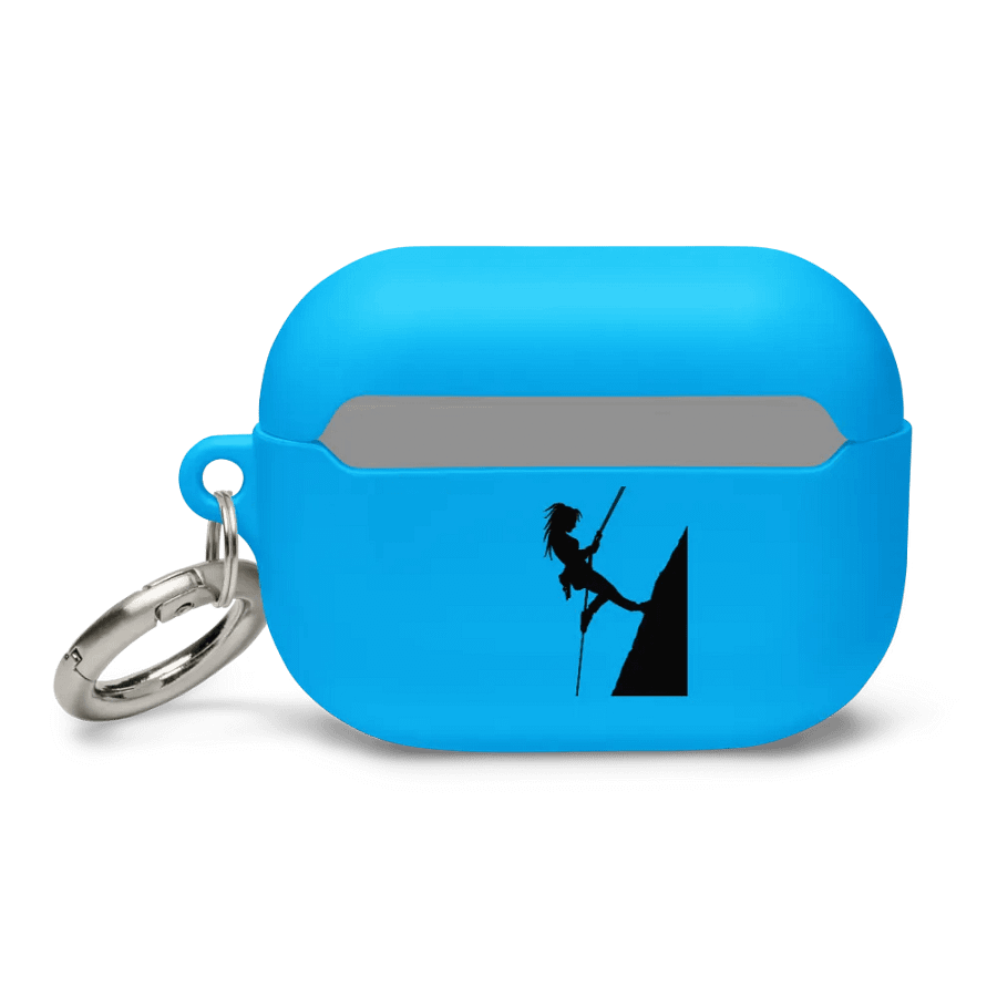 girl rockclimbing airpods case (blue) product image (3)