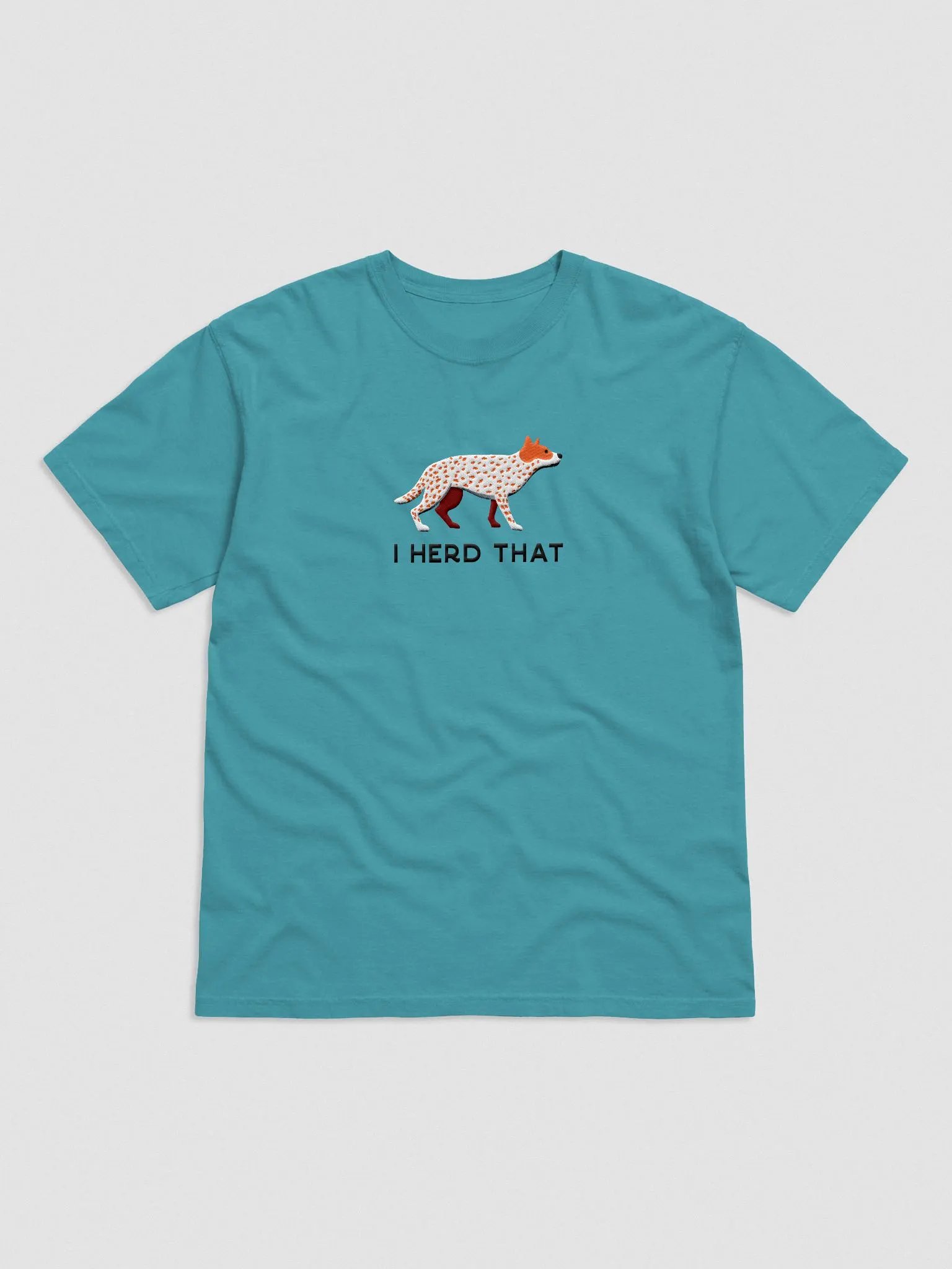 I Herd That T-Shirt(Embroidered) of an Australian Cattle Dog(Red Heeler) product image (4)