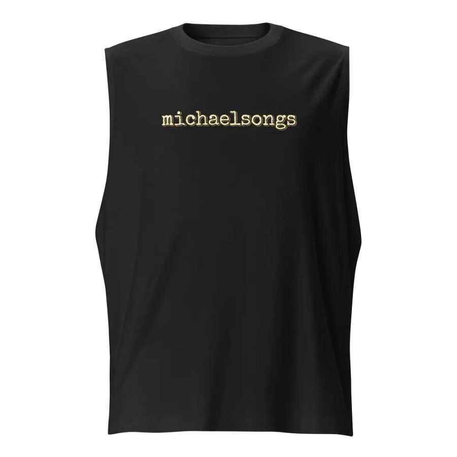 muscle shirt with horizontal logo product image (7)