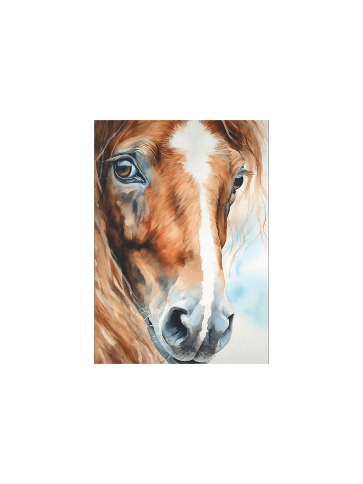 Watercolor Farmhouse Horse Portrait product image (2)