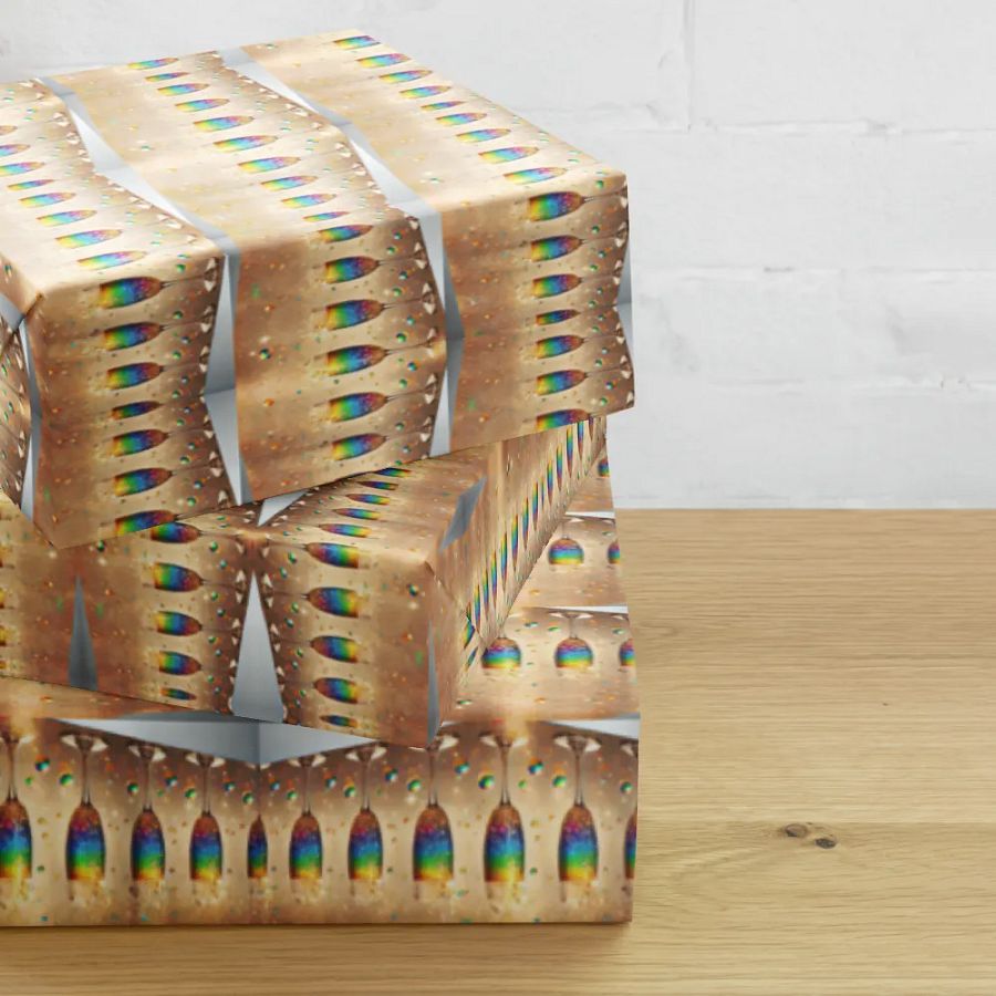 Rainbow Celebration Toast Wall Wrapping Paper Set product image (10)