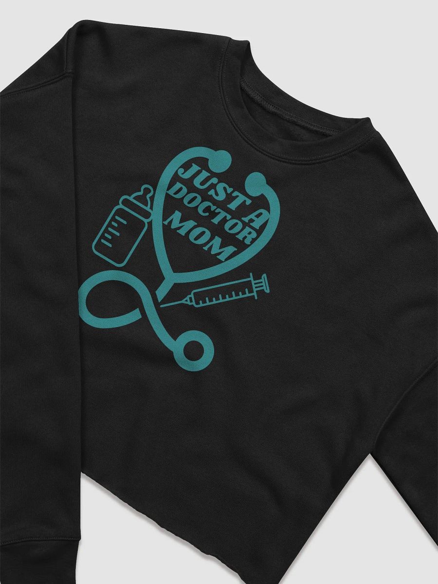 Doctor Mom Graphic Fleece Crop Sweatshirt product image (8)